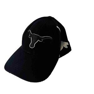 Texas Longhorns Hat Cap Black Top of the World Blackout One Fit